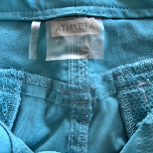 Womens Athleta Turquoise Pants Size 8 - Picture 3 of 6